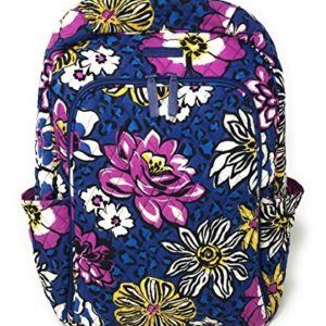 Vera Bradley Laptop Backpack (Updated Version) with Solid Color Interiors