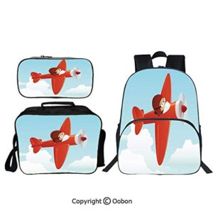 Oobon Kids Toddler School Waterproof 3D Cartoon 16" Backpack