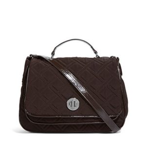 Vera Bradley Turnlock Crossbody in Espresso Brown