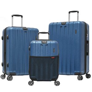 Olympia Sidewinder 3 Piece Luggage Set, Navy