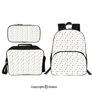 Oobon Kids Toddler School Waterproof 3D Cartoon 16" Backpack