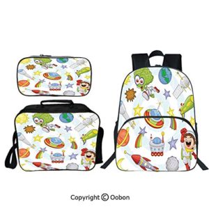 Oobon Kids Toddler School Waterproof 3D Cartoon 16" Backpack