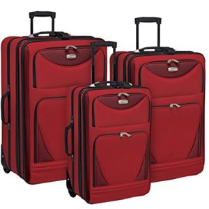 3 Piece Expandable and Highly Durable "Sky-View Collection" Luggage Set