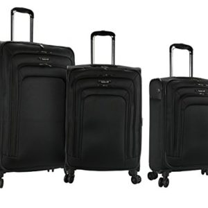 Travelers Club Luggage 3-Piece Expandable Softsided Wide Body Luggage Set