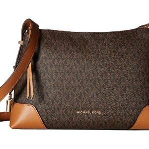 Michael Kors Crosby Medium Signature Logo Print Messenger Bag