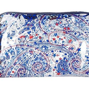 Vera Bradley Women's Clear Beach Cosmetic Fireworks Paisley