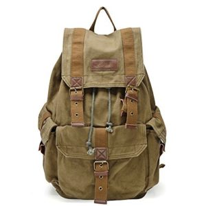 Gootium Specially High Density Thick Canvas Backpack Rucksack