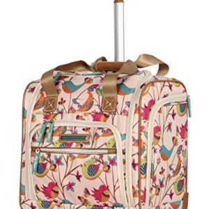 Lily Bloom Under the Seat Design Pattern Carry on Bag With Wheels