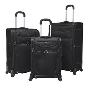 Travelers Club Luggage Marina 3-Piece Expandable Softside Spinner Value Set