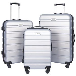 Travelers Club Luggage 3-Piece Expandable Hardsided 2-in-1