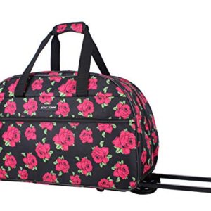 Betsey Johnson Luggage Designer Pattern Suitcase Wheeled Duffel Carry On Bag