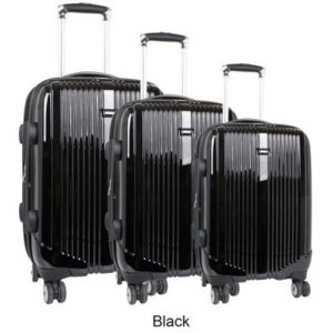 J World New York Concord Hardside 3 Piece Spinner Luggage Set