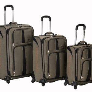 Rockland Luggage Eclipse Spinner Polo Equipment 3 Piece Luggage Set