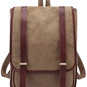 Leaper Vintage Canvas Backpack School Bag Rucksack Outdoor