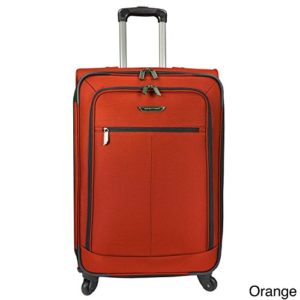 Lightweight 27" Spinner Suitcase Color: Orange