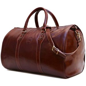 Cenzo Garment Duffle Travel Bag Suitcase in Brown