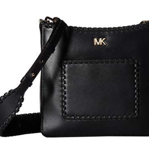 Michael Kors Gloria Whipstitched Leather Messenger Bag