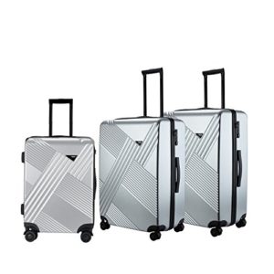 TPRC 3 Piece "Percy Collection" Premium 8-Wheel Luggage Set