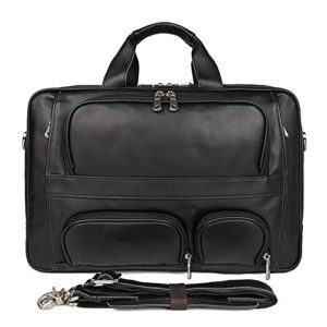 WUSHIYU Mens Messenger Bag 17-inch Laptop Bag, Men and Women