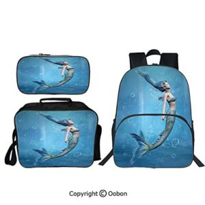 Oobon Kids Toddler School Waterproof 3D Cartoon 16" Backpack