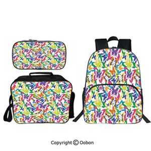 Oobon Kids Toddler School Waterproof 3D Cartoon 16" Backpack