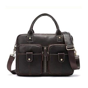 WUSHIYU Mens Messenger Bag Mens for Briefcase Satchel Bag Vintage