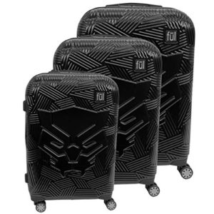 ful Marvel Black Panther Molded 3 Piece Luggage Set