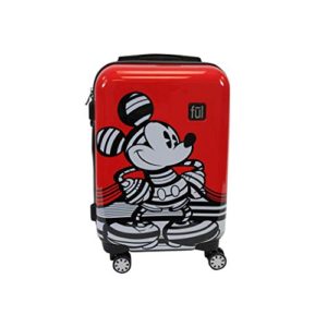 Ful Disney Striped Mickey Mouse Hard Sided Luggage