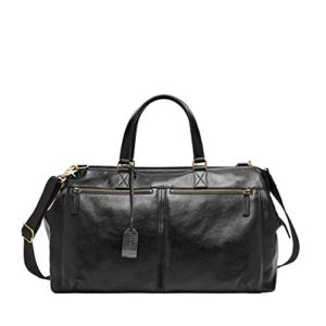 Fossil Men's Defender Duffle Black Duffel Bag