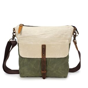 Men Oil Wax Canvas Shoulder Bag Fashion Vintage Men's Crossbody Bags