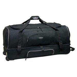 Travelers Club Luggage Rolling Duffel, Black