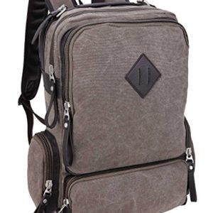 Leaper Lightweight Canvas Backpack Laptop School Bag