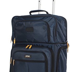 Lucas Luggage 15" Carry On Expandable Wheeled Under Seat Bag