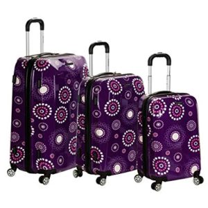 Rockland Luggage Vision Polycarbonate 3 Piece Luggage Set