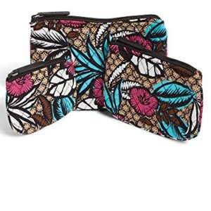 Vera Bradley Cosmetic Trio Makeup Bag, Signature Cotton