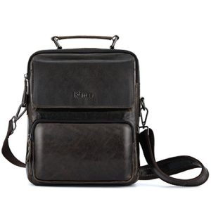 Kattee Vintage Leather Messenger Bag for men