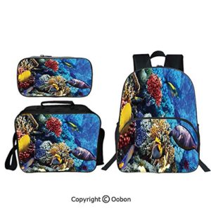 Oobon Kids Toddler School Waterproof 3D Cartoon 16" Backpack