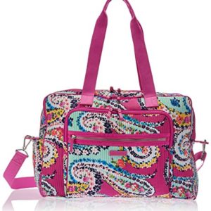 Vera Bradley Iconic Deluxe Weekender Travel Bag, Signature Cotton