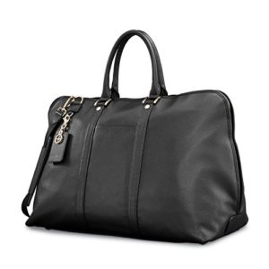 Samsonite Ladies Leather Weekender Black