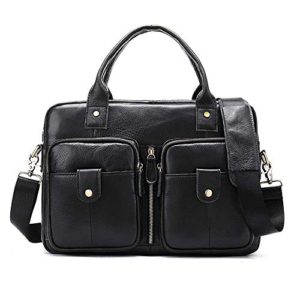 WUSHIYU Mens Messenger Bag Mens for Briefcase Satchel Bag