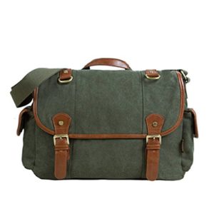 MCNFJD Vintage Men's Messenger Bags Canvas Single Shoulder Bag