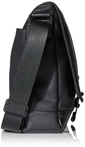 Calvin Klein Coated Canvas Messenger, black Review - LightBagTravel.com