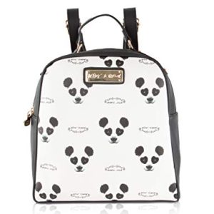 Betsey Johnson Kitch Panda Print Medium School Backpack Tote Bag