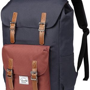 Bacpack for men, Vaschy Casual Water-resistant Hiking Camping Daypack Travel School Backpack Bookbag