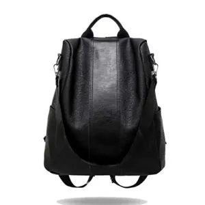 Ladiy Women Fashion Large Capacity Leather Backpack Shoulder Bag Casual Daypacks