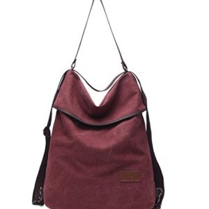 Travistar Women Multifunction Shoulder Bag Canvas Crossbody Casual