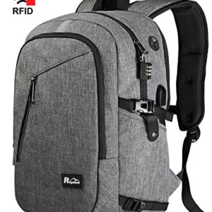 Laptop Backpack, Travel Business Anti Theft Backpack with USB Charging Port