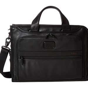 TUMI - Alpha 2 Slim Deluxe Portfolio Bag - Leather Organizer Briefcase