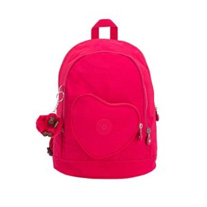 Kipling Heart Printed Kids Backpack True Pink