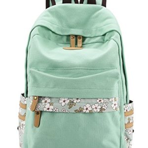 Mygreen Casual Style Canvas Backpack/School Bag/Travel Daypack Light Green